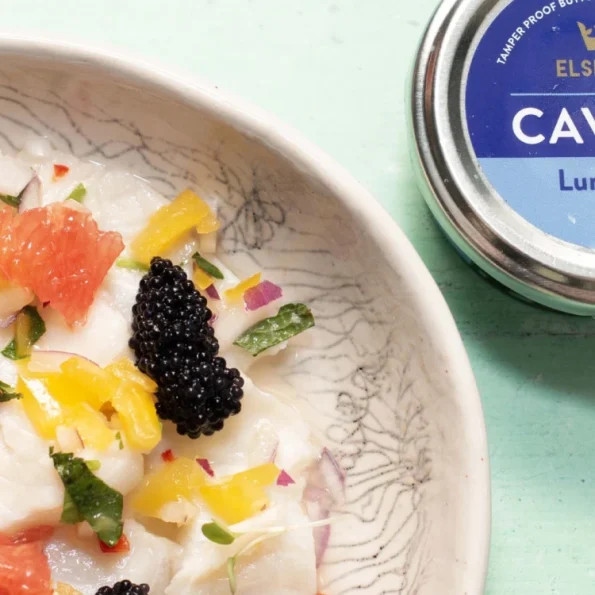 Seabass Ceviche with Elsinore Lumpfish Caviar